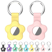 For AirTag 5pcs AT03 Tracker Case Positioning Anti-loss Device Storage Keychain Cover(Black)