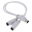 PS2 2pcs 1 to 2 Transfer Wiring Industrial Computer with Keyboard Mouse Interface(0.29m) - PS/2 Series by PMC TechLife | Online Shopping South Africa | PMC TechLife