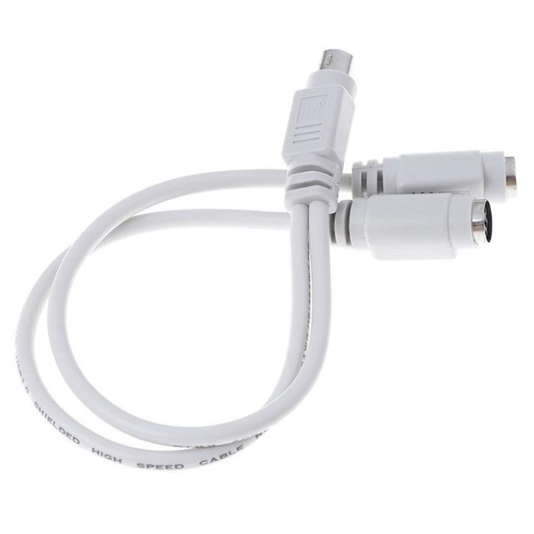 PS2 2pcs 1 to 2 Transfer Wiring Industrial Computer with Keyboard Mouse Interface(0.29m)