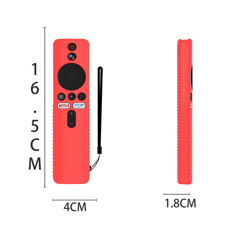 For Xiaomi 4K TV Stick Y48 Remote Control Anti-Drop Silicone Protective Cover(Luminous Green)