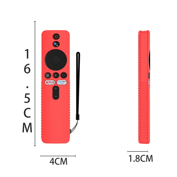 For Xiaomi 4K TV Stick Y48 Remote Control Anti-Drop Silicone Protective Cover(Black)