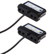 MK-114 2pcs Plane Frame CNC Aluminum Alloy LED Taillights Motorcycle License Plate Light(Black) - Signal Lights by PMC TechLife | Online Shopping South Africa | PMC TechLife | Buy Now Pay Later Mobicred