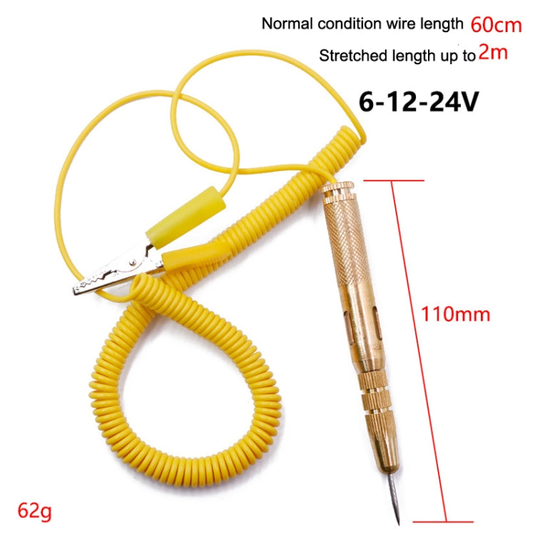 2pcs 6-24V Car Circuit Test Pen LED Multi-function Test Through Line Detection Test Light Test Pen, Style: Spring Model