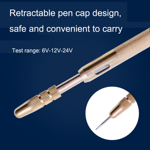 2pcs 6-24V Car Circuit Test Pen LED Multi-function Test Through Line Detection Test Light Test Pen, Style: Spring Model