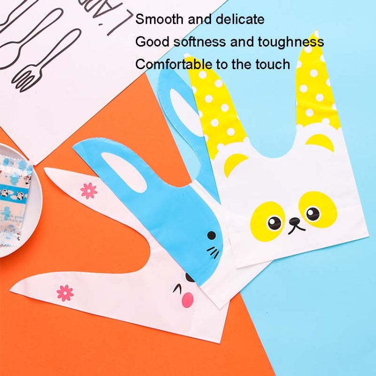 1bag Cartoon Rabbit Ears Gift Packaging Bags Candy Baking Snowflake Cookies Bags, Size: 13x23cm(Blue Cat)