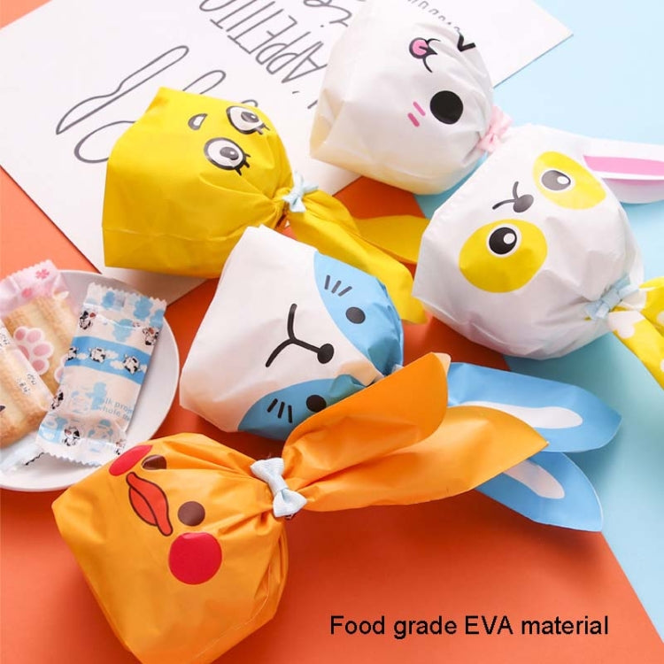 1bag Cartoon Rabbit Ears Gift Packaging Bags Candy Baking Snowflake Cookies Bags, Size: 13x23cm(Blue Cat)