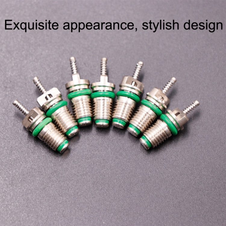R134A Auto Air Conditioned Valve Core Mouth Fast Exhaust Valve(Green)