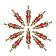 10pcs /Set Valve Core Gas Needle Car Tires Universal Vacuum Tire Exhaust Valve(Pure Copper) - Tire Repair & Installation Tools by PMC TechLife | Online Shopping South Africa | PMC TechLife | Buy Now Pay Later Mobicred