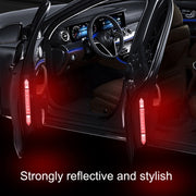 5sets Car Opening Door Anti-Collision Safety Warning Reflector(Diamond White)