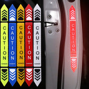 5sets Car Opening Door Anti-Collision Safety Warning Reflector(Diamond Yellow)