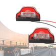 2pcs MK-198 3LED Van / Truck / Trailer White Light License Plate Lamp(Red) - License Plate Lights by PMC TechLife | Online Shopping South Africa | PMC TechLife | Buy Now Pay Later Mobicred