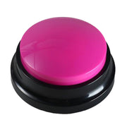 Pet Communication Button Dog Vocal Box Recording Vocalizer, Style: Recording Model(Rose Red)