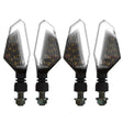 MK-236 4pcs 22LED Motorcycle V Line Two Color Turning Light Signal Angle Light(Yellow White) - Turn Signal by PMC Jewellery | Online Shopping South Africa | PMC Jewellery | Buy Now Pay Later Mobicred