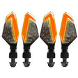 MK-236 4pcs 22LED Motorcycle V Line Two Color Turning Light Signal Angle Light(Yellow Red) - Turn Signal by PMC Jewellery | Online Shopping South Africa | PMC Jewellery | Buy Now Pay Later Mobicred