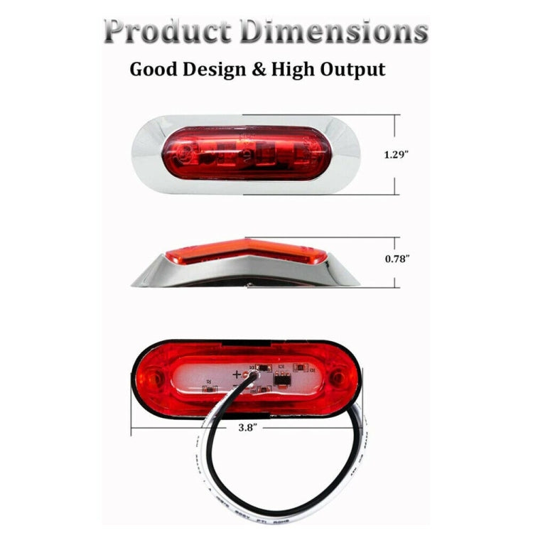 1pair MK-234 12V Yacht Ships 4LED Navigation Lights Red And Green Signal Light(Red+Green)