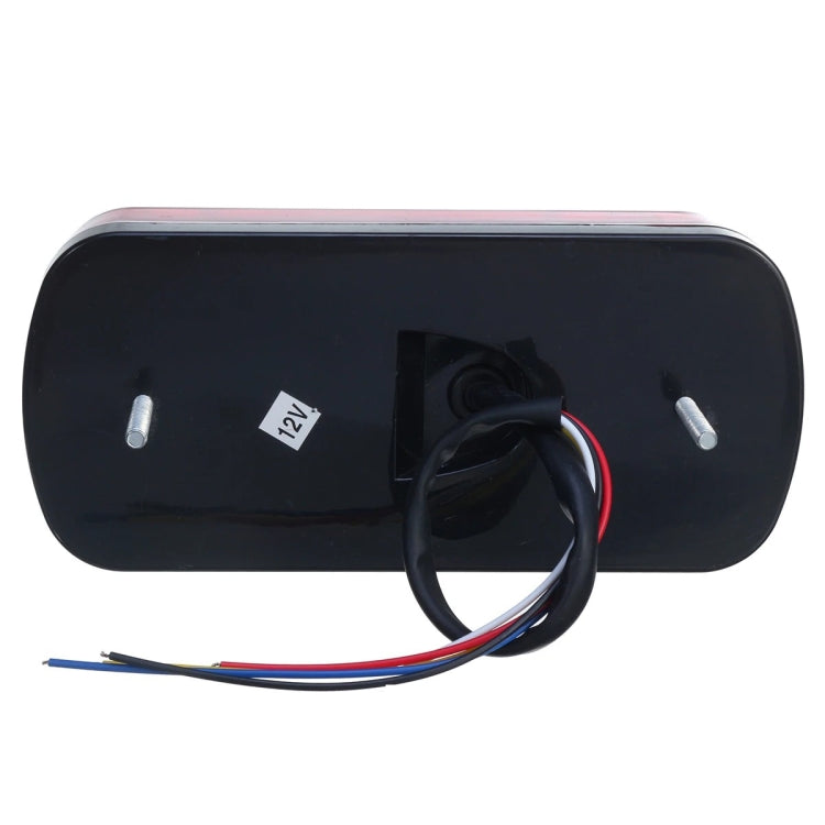 MK-231 12V Trailer Truck Car Straw Hat Lamp Beads Taillights(Red)