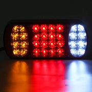 MK-231 12V Trailer Truck Car Straw Hat Lamp Beads Taillights(Red)
