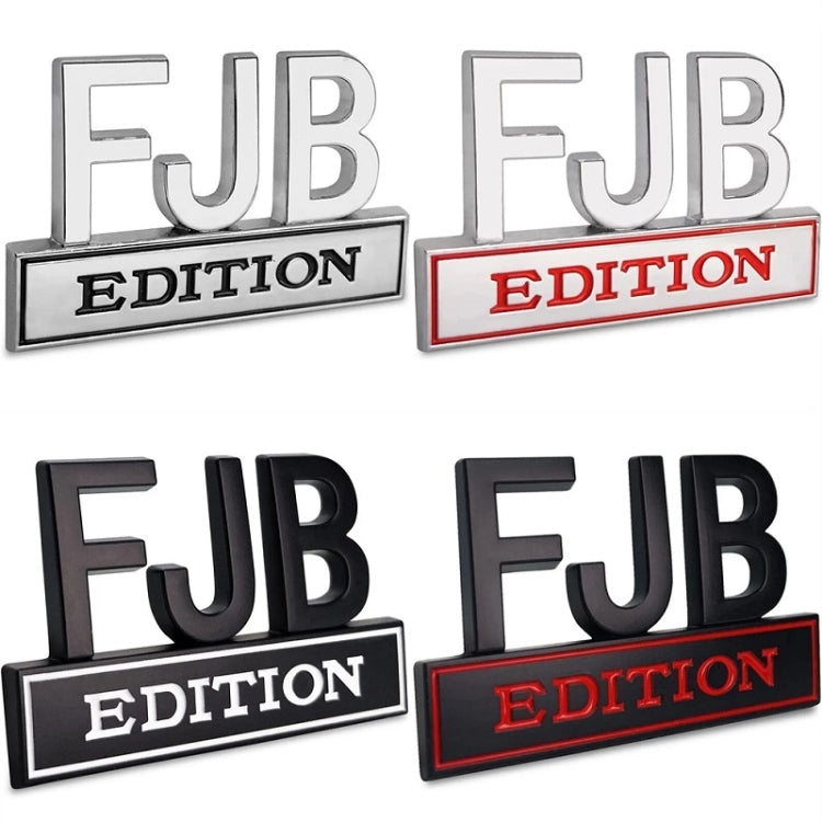 5pcs Car Body Rear Modification Plate Label(Black Red)