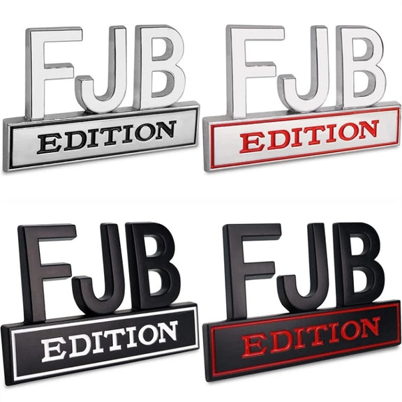 5pcs Car Body Rear Modification Plate Label(Black Red)