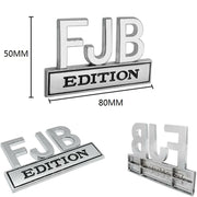 5pcs Car Body Rear Modification Plate Label(Silver Black)