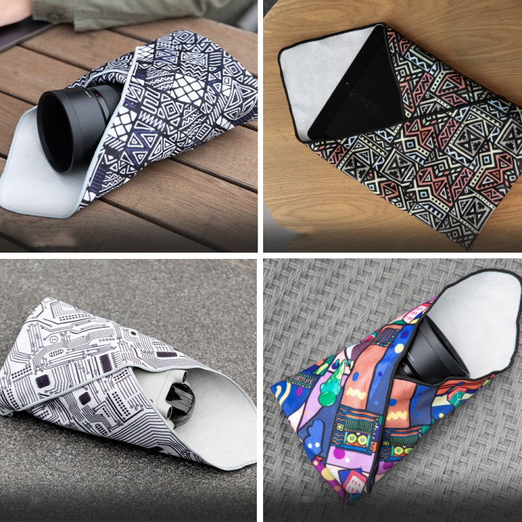 PGYTECH Folding Photography Camera Protective Wrap Cloth Cover(Art Geometry)