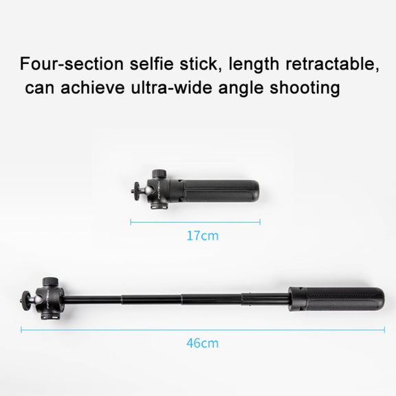 PGYTECH  Camera Tripod Cell Phone Selfie Extension Pole,Spec: Tripod+Phone Clip