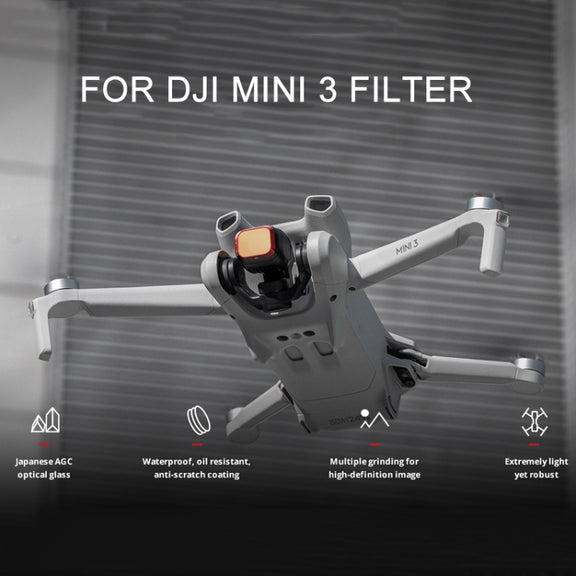 For DJI Mini 3 PGYTECH Filter Aluminum Alloy Drone Filter,Spec: ND 16/64/128/256