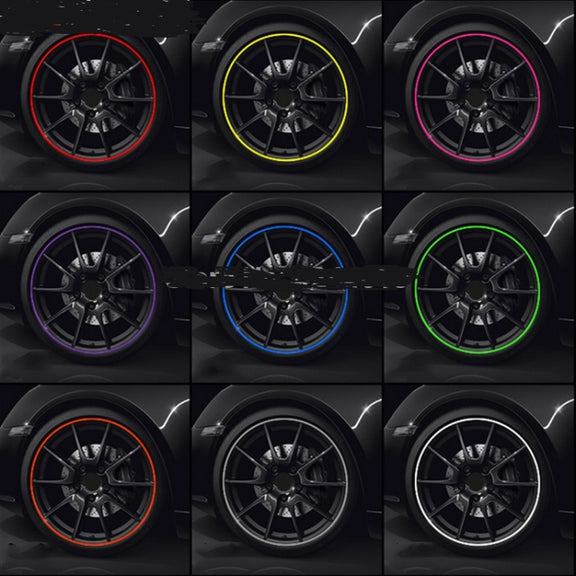 8m/roll Car Wheel General Sticker Modified Protection Sticker Anti-collision Strip(Purple)