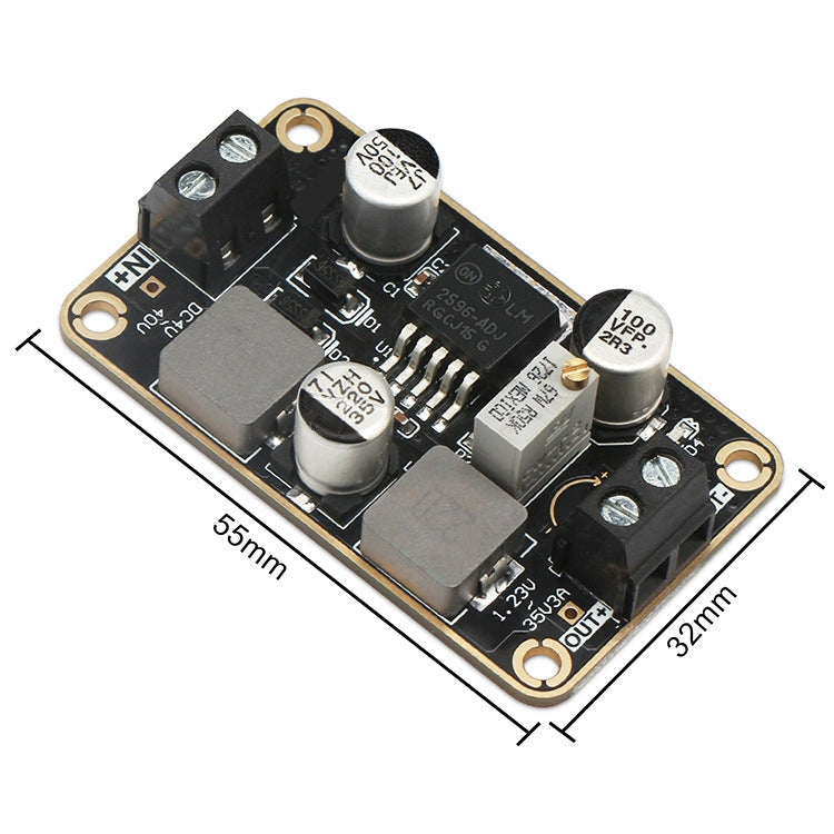 LM2596-ADJ DC-DC Adjustable Step-Down Power Module 4V-40V To 1.23-35V 3A Stereotype Board(As Show)