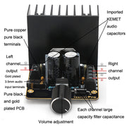 TDA7377 DIY Speaker Power Amplifier Module 12V Dual Channel Stereo 30Wx2 Car Power Amplifier Board