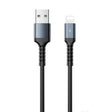 REMAX RC-C008 USB To 8 Pin 2.4A TPE Soft Anti-breakage Data Cable,Length 1m(Black) - free shipping - PMC TechLife - Order now!