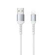 REMAX RC-C008  USB To 8 Pin 2.4A TPE Soft Anti-breakage Data Cable,Length 1m(White) - free shipping - PMC TechLife - Order now!