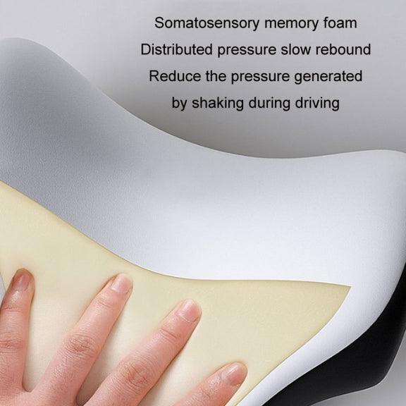 A09 5D Car Universal Adjustment U-shaped Memory Foam Headrest, Color: Black