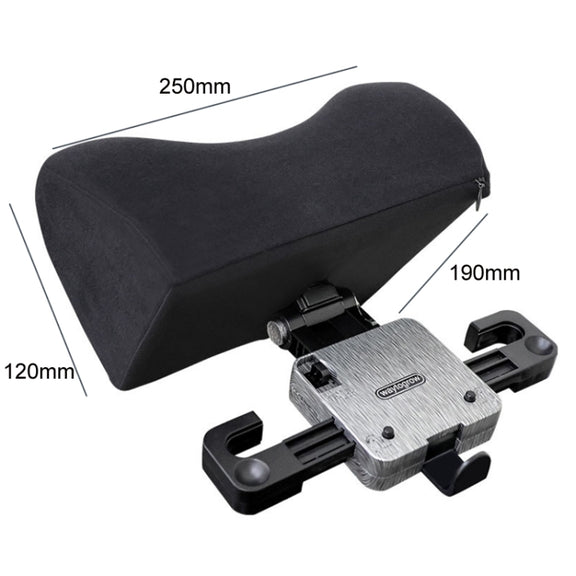 A09 5D Car Universal Adjustment U-shaped Memory Foam Headrest, Color: Brown