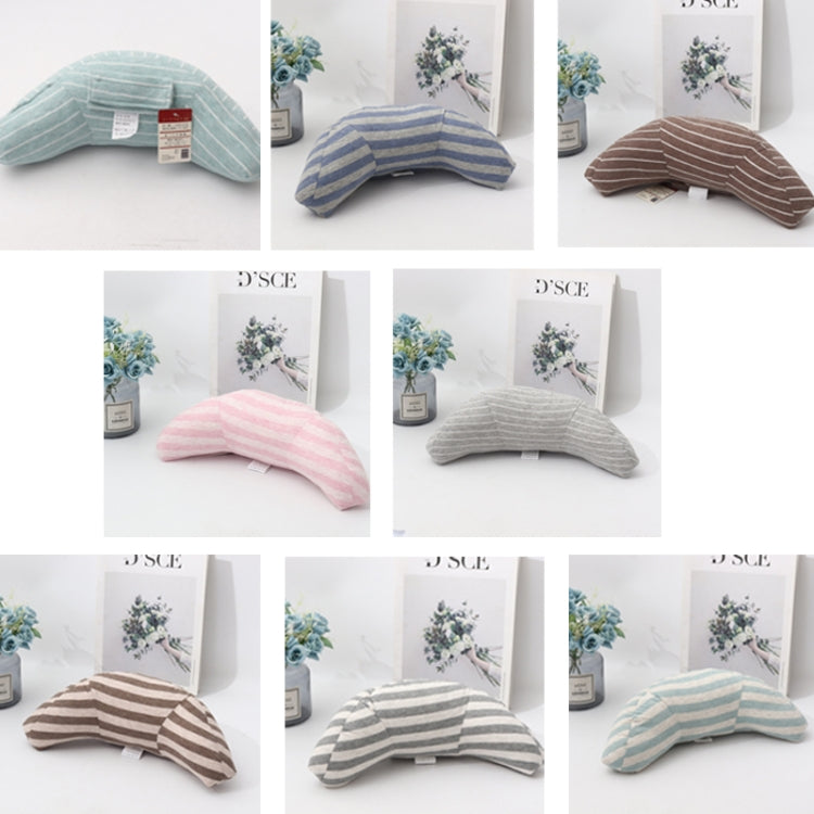 2pcs Children Neck Headrest Comfortable Shoulder Cover Car Neck Guard Pillow(Gray Stripe)
