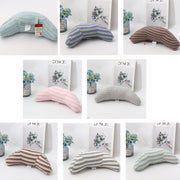 2pcs Children Neck Headrest Comfortable Shoulder Cover Car Neck Guard Pillow(Gray Stripe)
