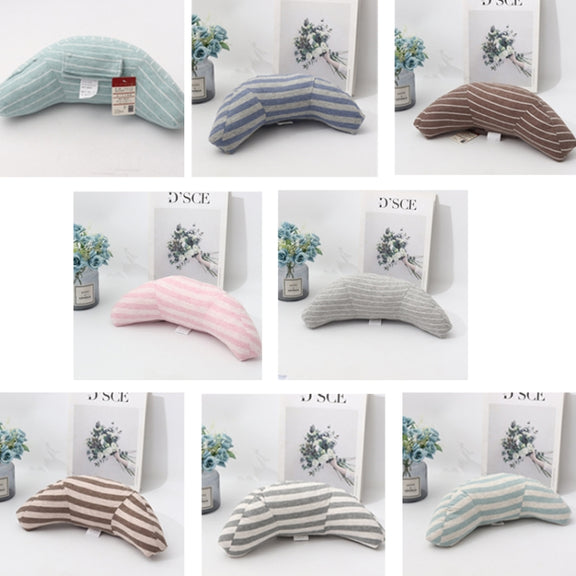 2pcs Children Neck Headrest Comfortable Shoulder Cover Car Neck Guard Pillow(Pink Stripe)