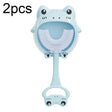 S8 2pcs Children Cartoon Animal Manual U-shaped Silicone Toothbrush for 2-12 Years Old(Blue Frog) - Toothbrushes by PMC TechLife | Online Shopping South Africa | PMC TechLife | Buy Now Pay Later Mobicred