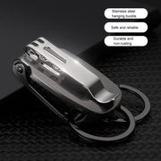 HONEST Metal Spring Clip Keychain Car Key Holder Waist Hanging Buckle(Golden)