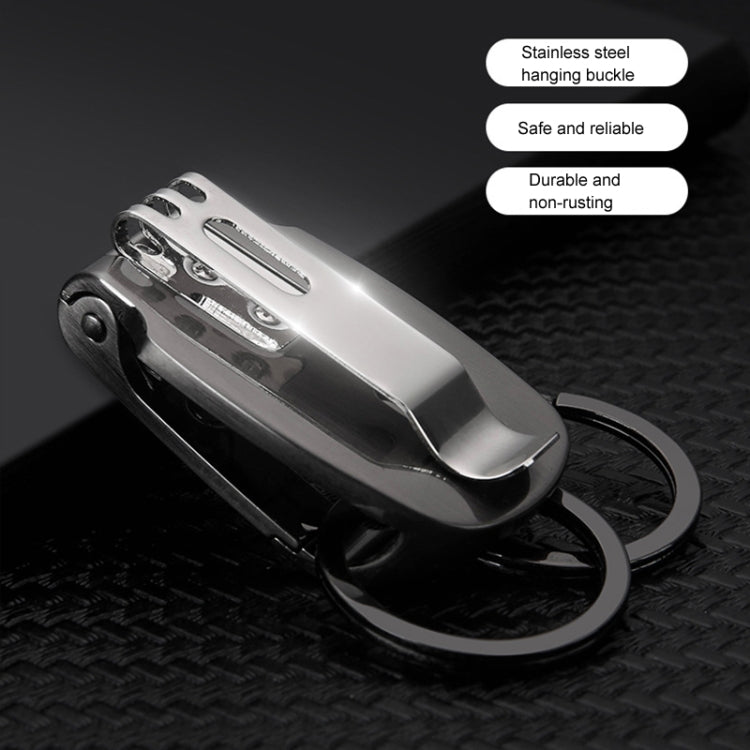 HONEST Metal Spring Clip Keychain Car Key Holder Waist Hanging Buckle(Golden)
