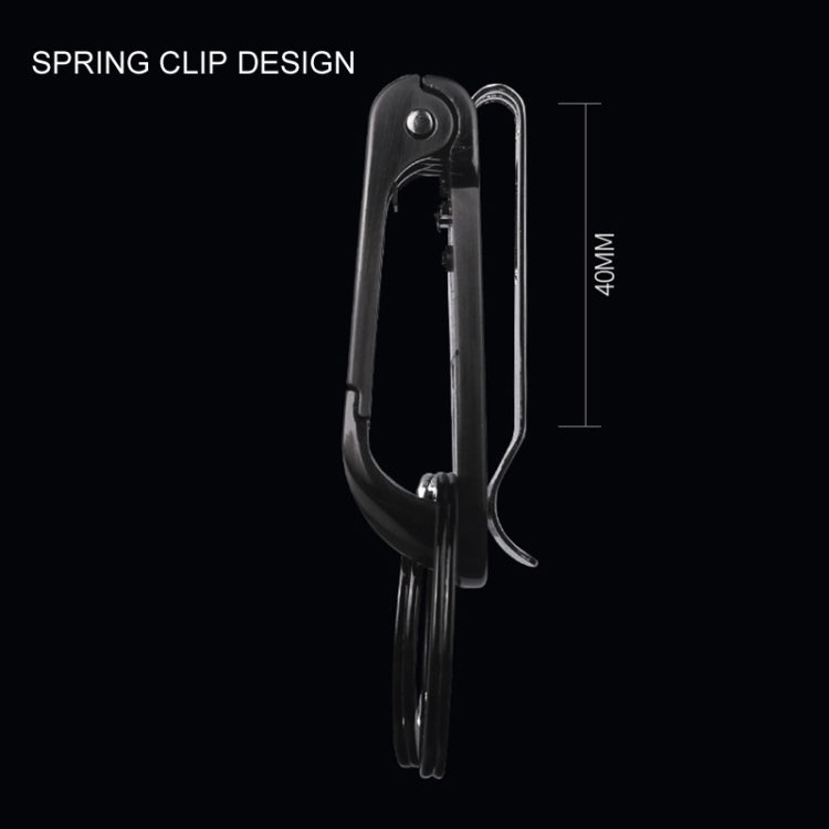 HONEST Metal Spring Clip Keychain Car Key Holder Waist Hanging Buckle(White)