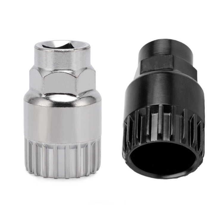 Mountain Bike Square Hole Removal Installation Shaft Sleeve(Black)