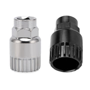 Mountain Bike Square Hole Removal Installation Shaft Sleeve(Black)