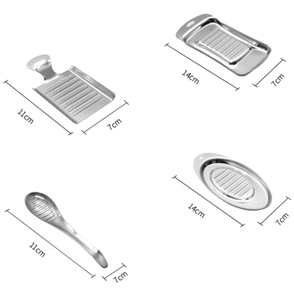 KS1001 Thicken Stainless Steel Ginger Garlic Vegetable Puree Grinder, Specification: Square