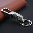 HONEST Metal Car Keychain Leopard Head Key Chain Pendant(Basic Bright Silver) - Key Rings by HONEST | Online Shopping South Africa | PMC TechLife | Buy Now Pay Later Mobicred