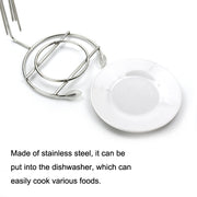 Stainless Steel Kebab Barbecue Hanging Rack Thick Skewers String Incense Stand With 4 Stitches