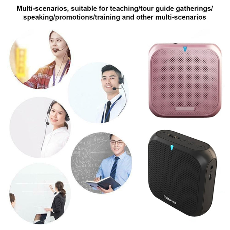 Rolton K400 Mini Audio Speaker Megaphone Voice Amplifier  Support FM Radio TF MP3(White)