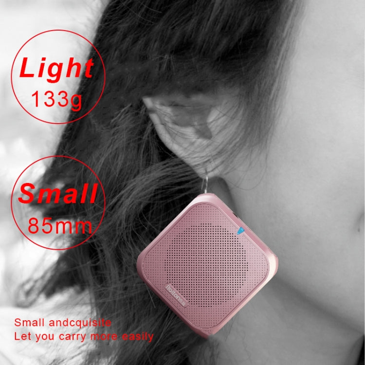 Rolton K400 Mini Audio Speaker Megaphone Voice Amplifier  Support FM Radio TF MP3(White)