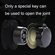M6 Copper Nut Ant-theft Knob Motorcycle Mobile Phone Navigation Bracket Ant-theft Accessories(Black)