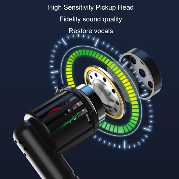 1 for 1 6.35mm Interface Wireless Head-Mounted Condenser Microphone Anti-Howling Loudspeaker